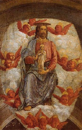 Andrea Mantegna Christ Welcoming the Virgin in Heaven Sweden oil painting art